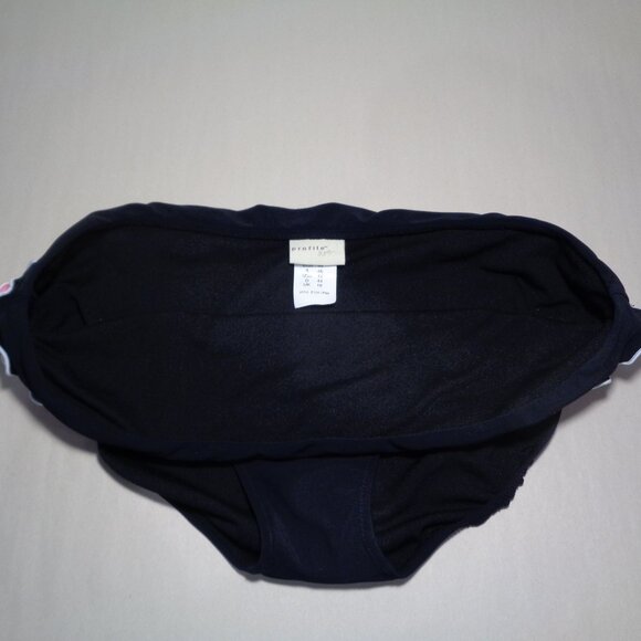 Profile by Gottex by Size 14 / RUFFLE BANDED  / Black / New Bikini Bottom - Picture 10 of 15